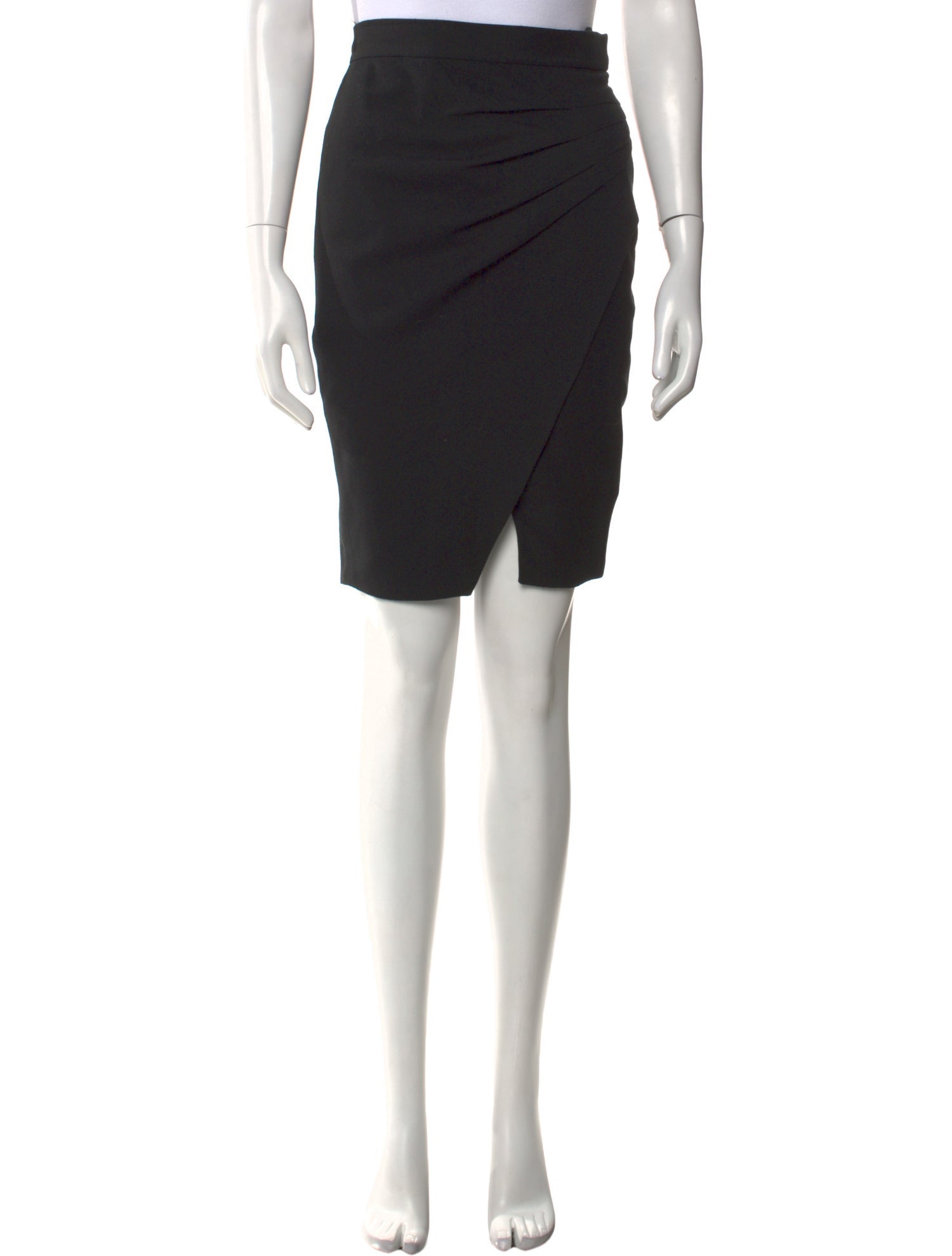 L'Agence Pleated Accents Knee-Length Skirt