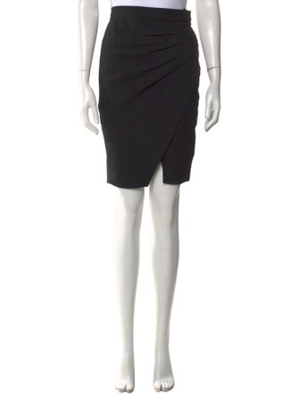 L'Agence Pleated Accents Knee-Length Skirt