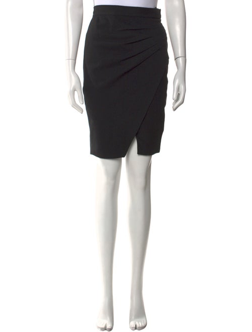 L'Agence Pleated Accents Knee-Length Skirt