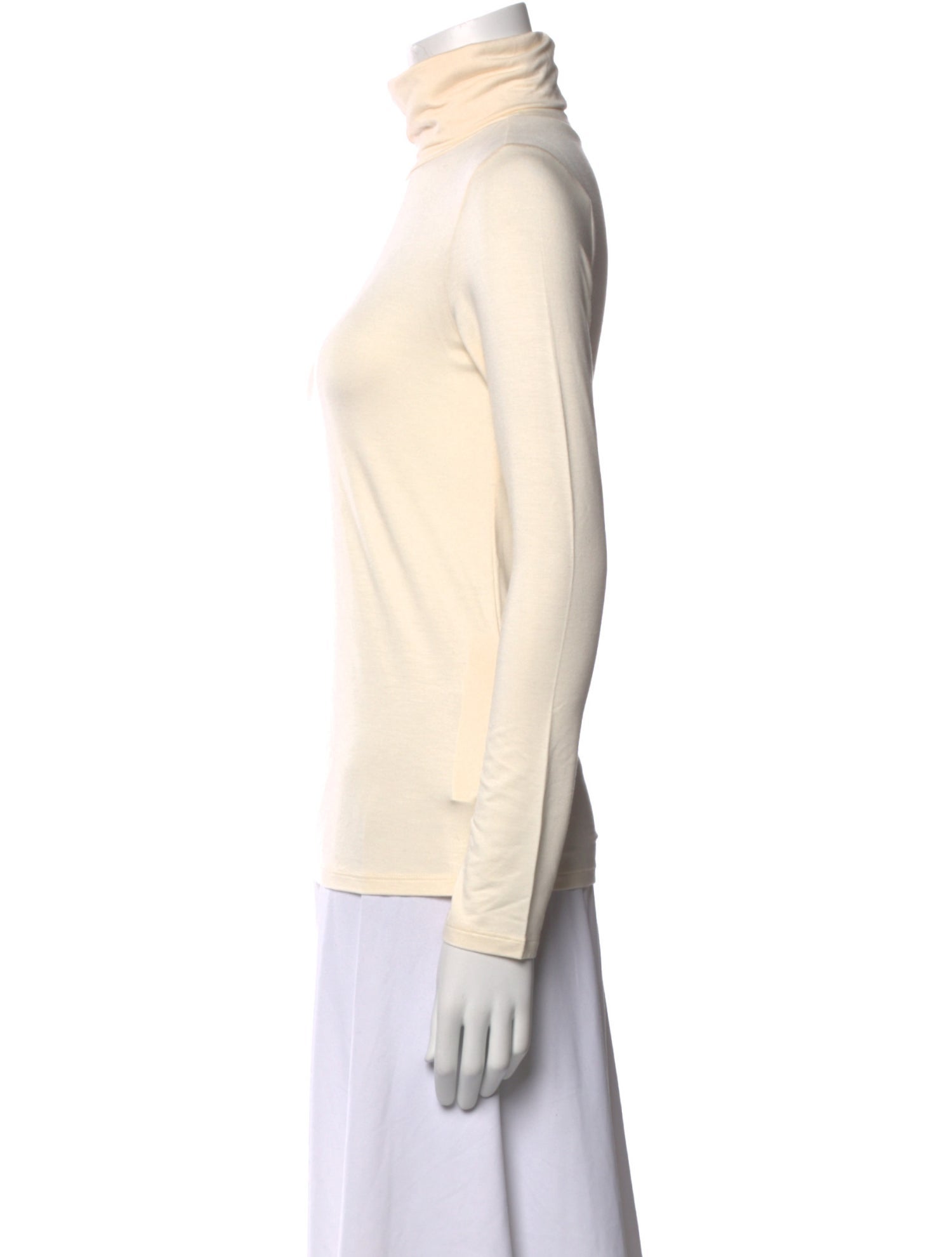 L'Agence Silk Turtleneck Sweatshirt