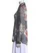 L'Agence Silk Floral Print Button-Up Top