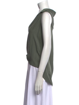 L'Agence Silk V-Neck Top