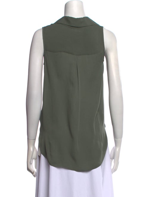 L'Agence Silk V-Neck Top