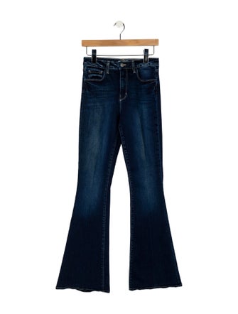 L'Agence Mid-Rise Wide Leg Jeans