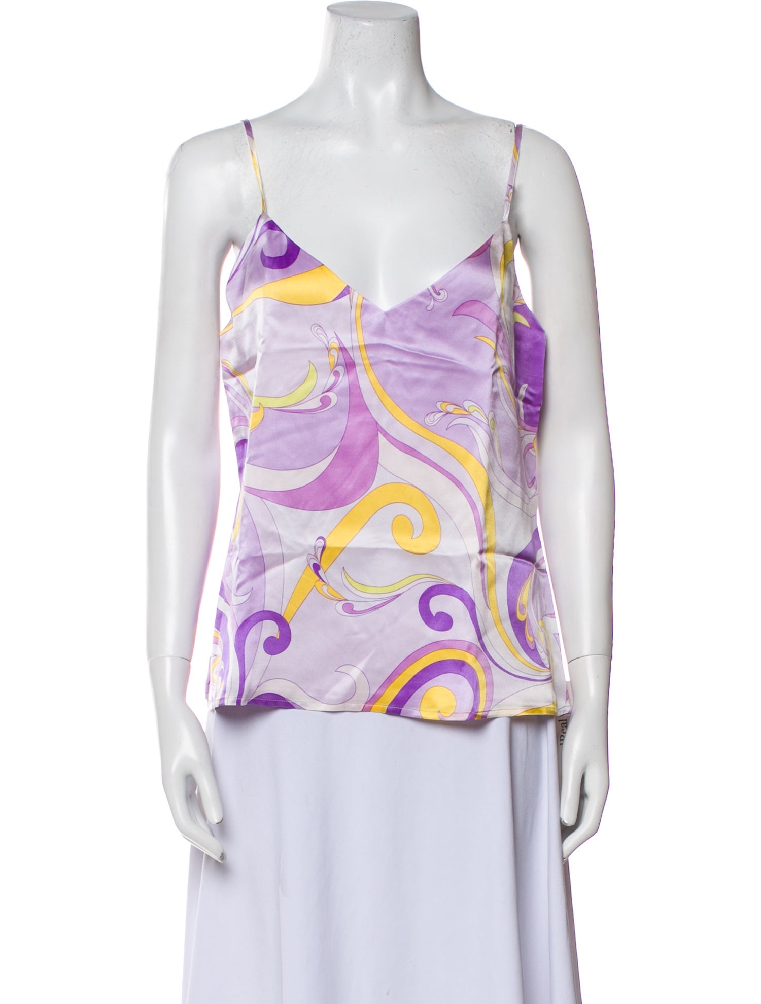 L'Agence Silk Printed Top