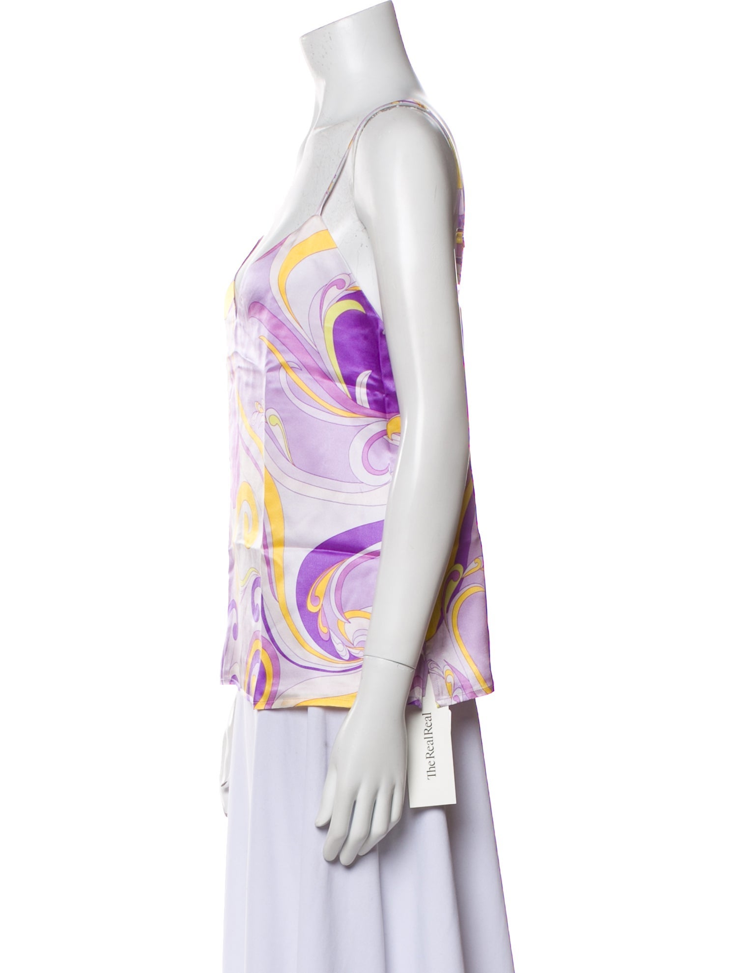 L'Agence Silk Printed Top