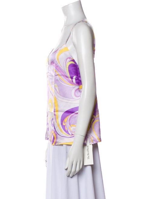 L'Agence Silk Printed Top