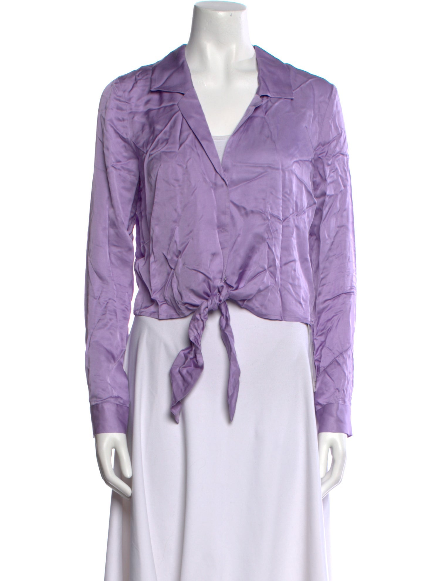 L'Agence Long Sleeve Crop Top w/ Tags