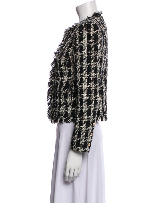 L'Agence Tweed Pattern Evening Jacket