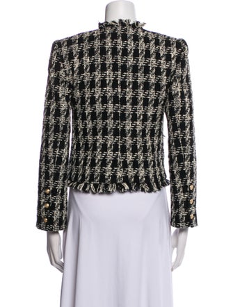 L'Agence Tweed Pattern Evening Jacket