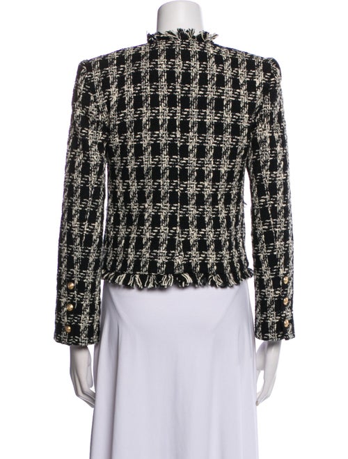 L'Agence Tweed Pattern Evening Jacket