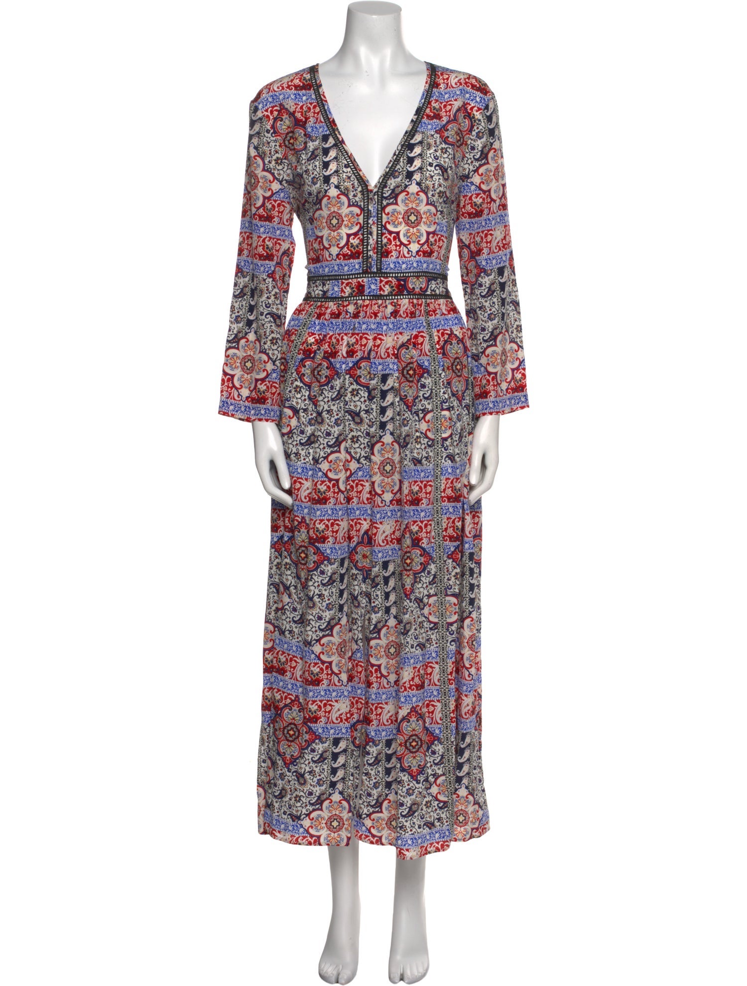 L'Agence Silk Long Dress