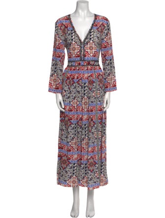 L'Agence Silk Long Dress