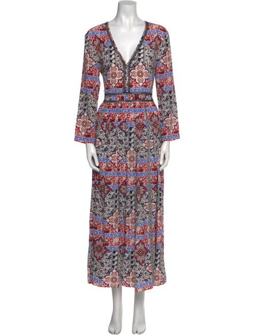 L'Agence Silk Long Dress