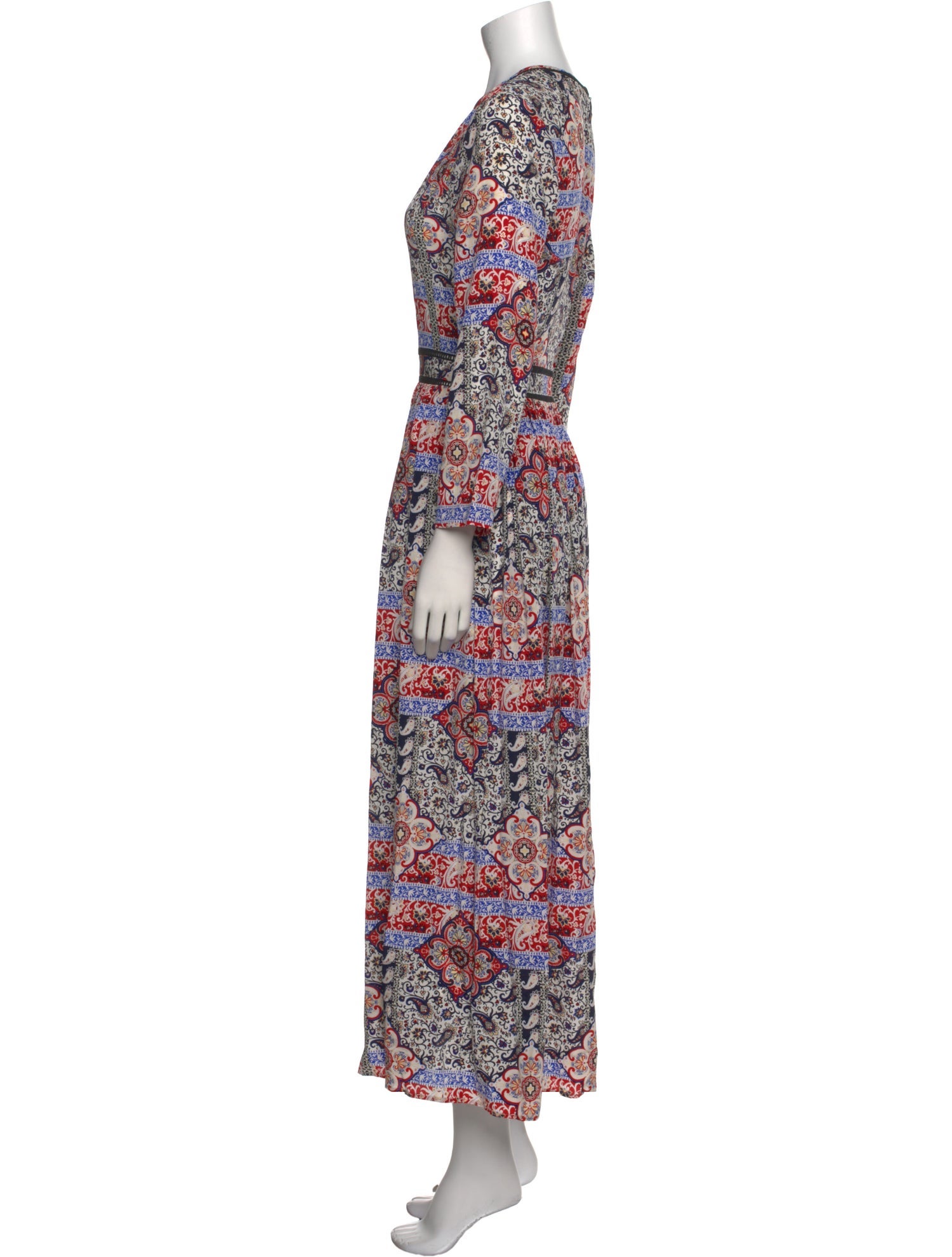 L'Agence Silk Long Dress