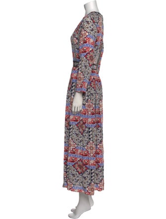 L'Agence Silk Long Dress