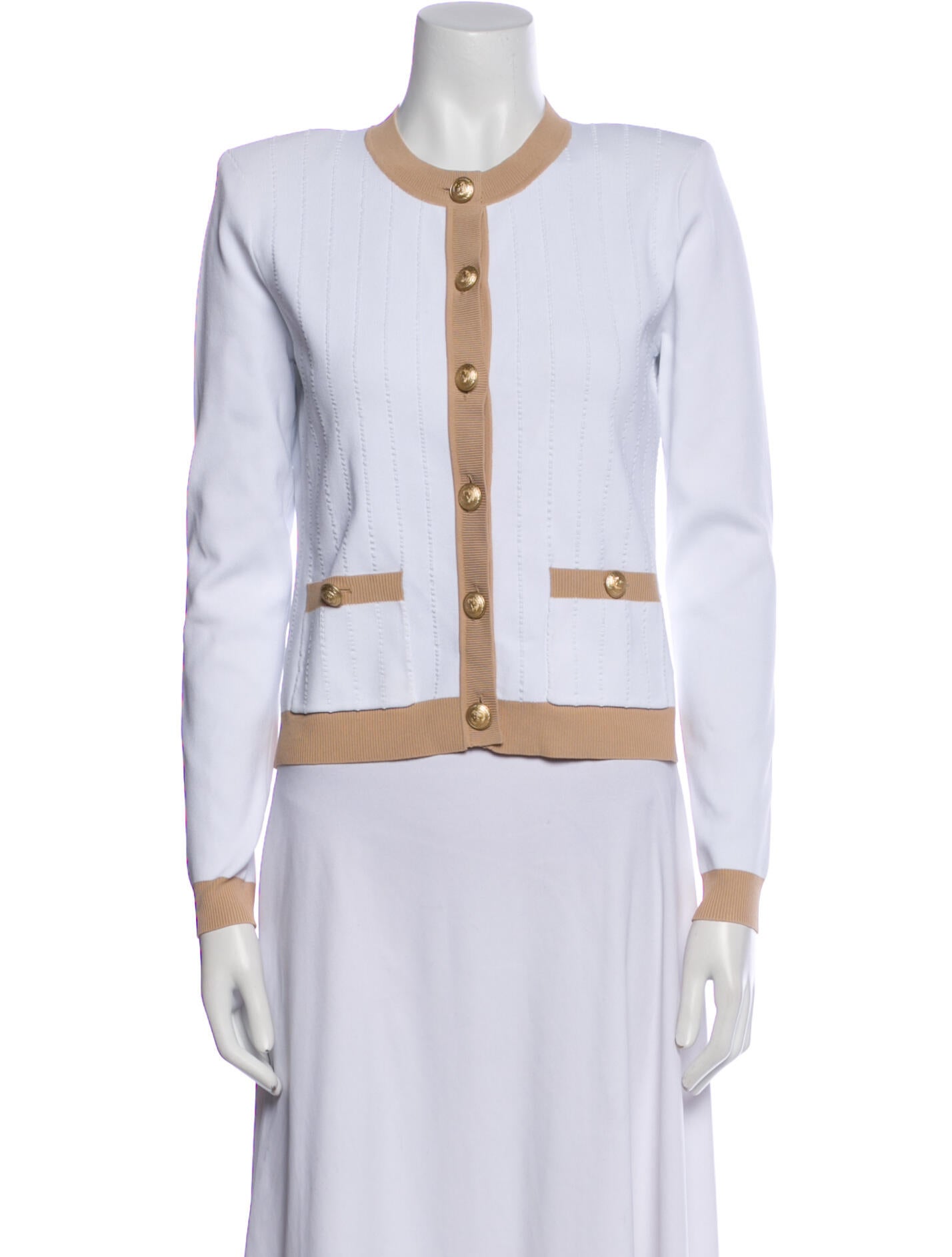 L'Agence Colorblock Pattern Evening Jacket