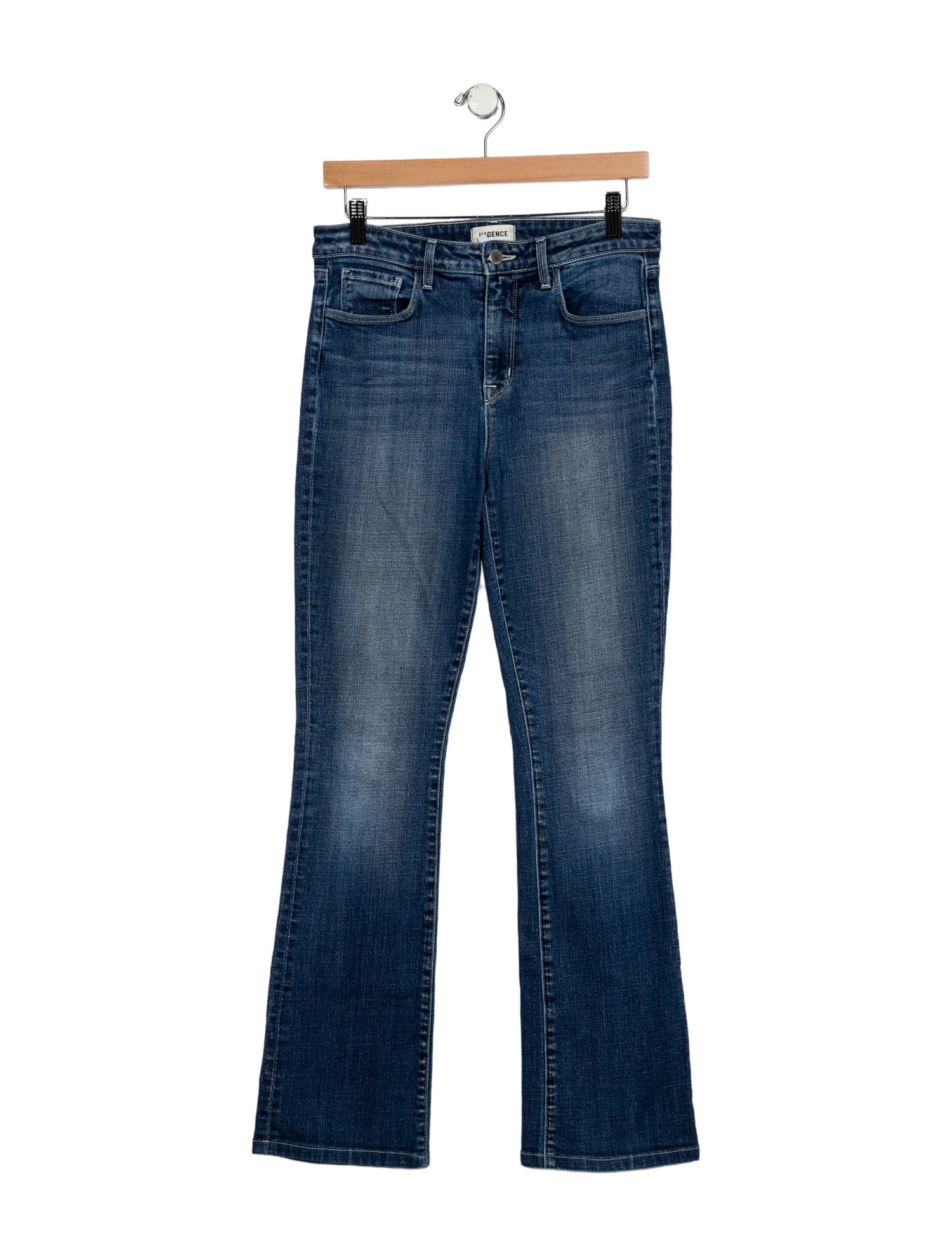 L'Agence Mid-Rise Straight Leg Jeans