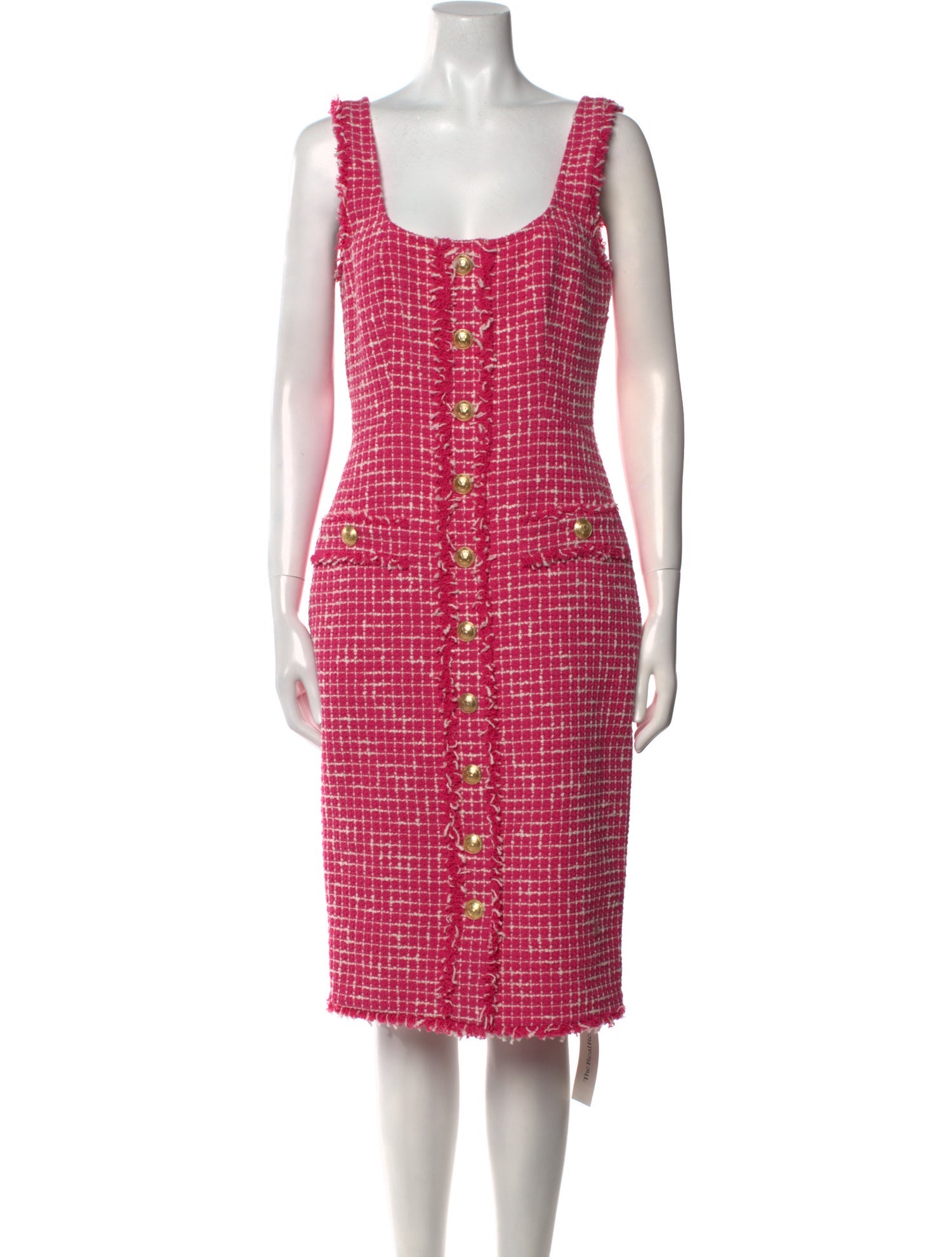 L'Agence Tweed Pattern Knee-Length Dress w/ Tags
