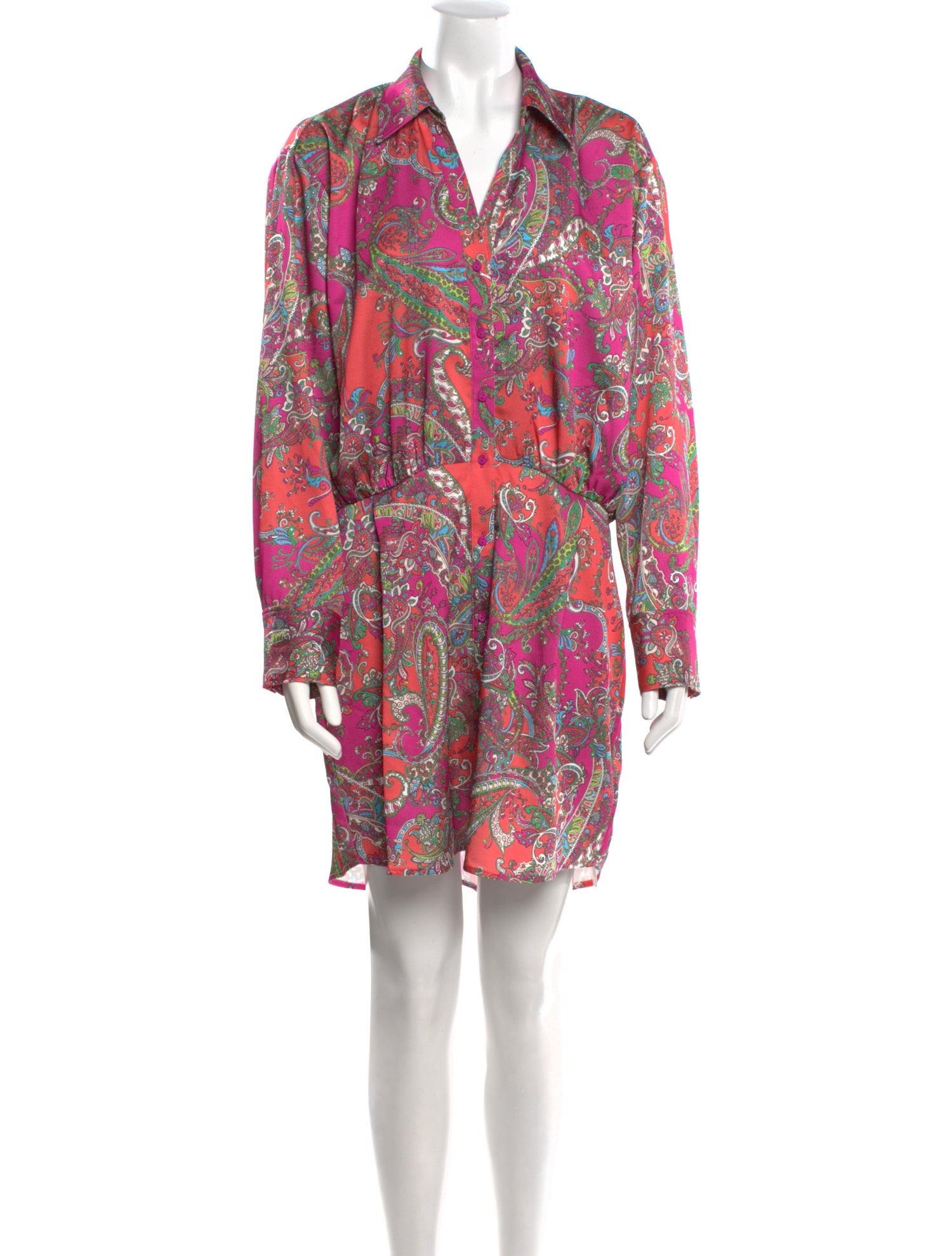 L'Agence Paisley Print Mini Dress