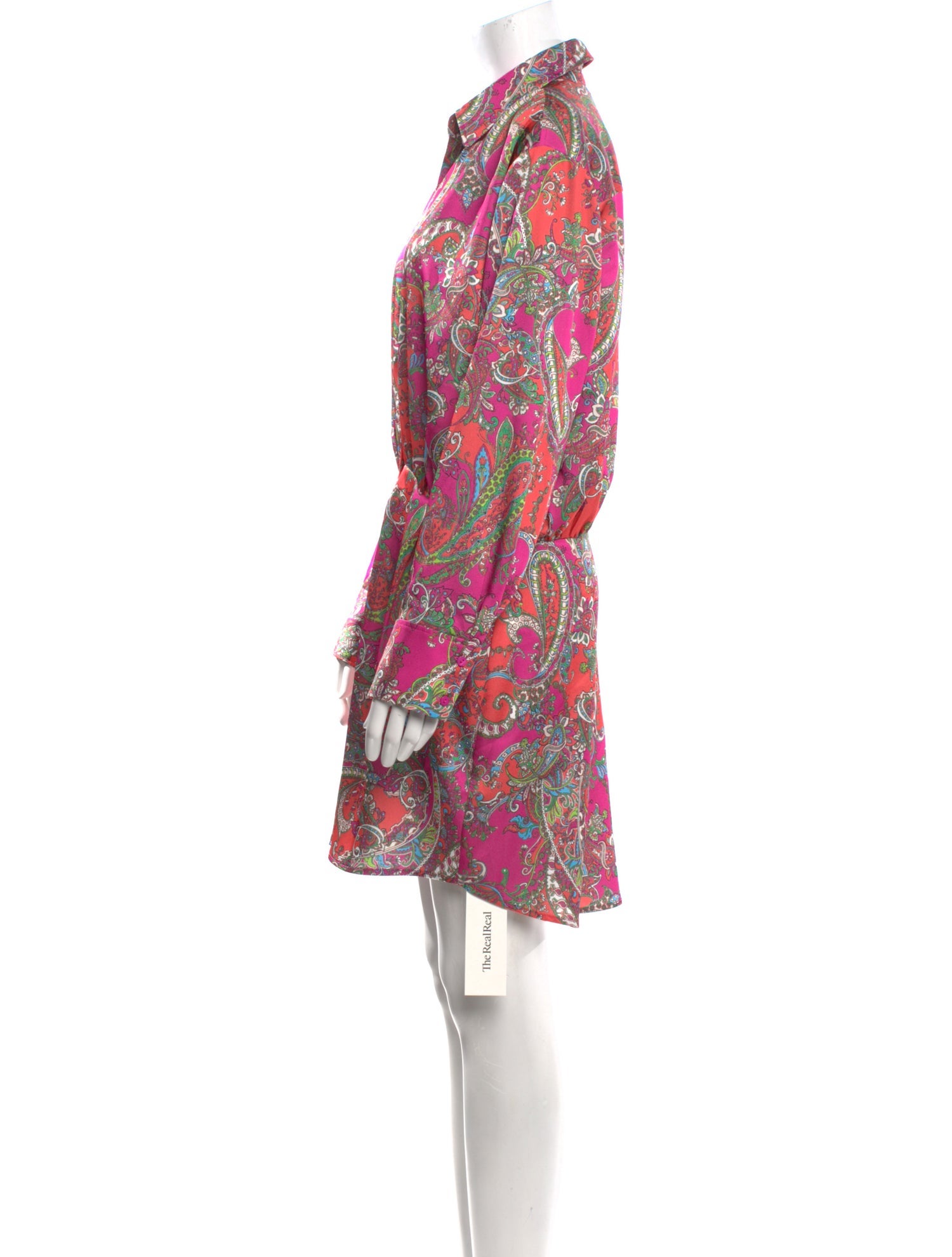 L'Agence Paisley Print Mini Dress