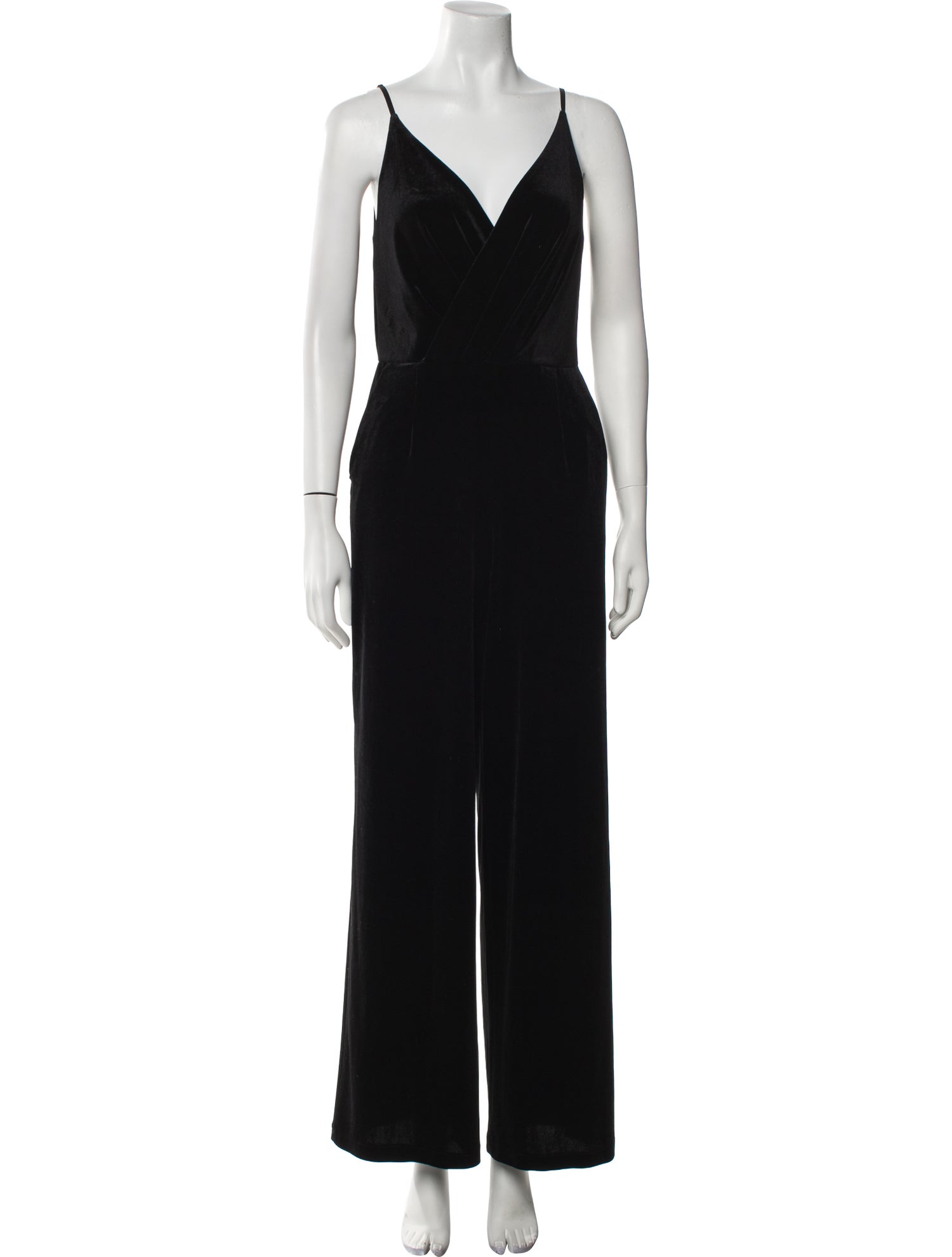 L'Agence Silk V-Neck Jumpsuit