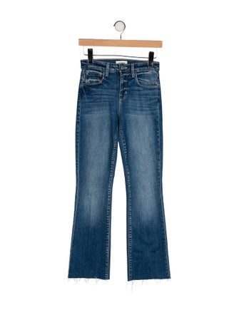 L'Agence Mid-Rise Straight Leg Jeans