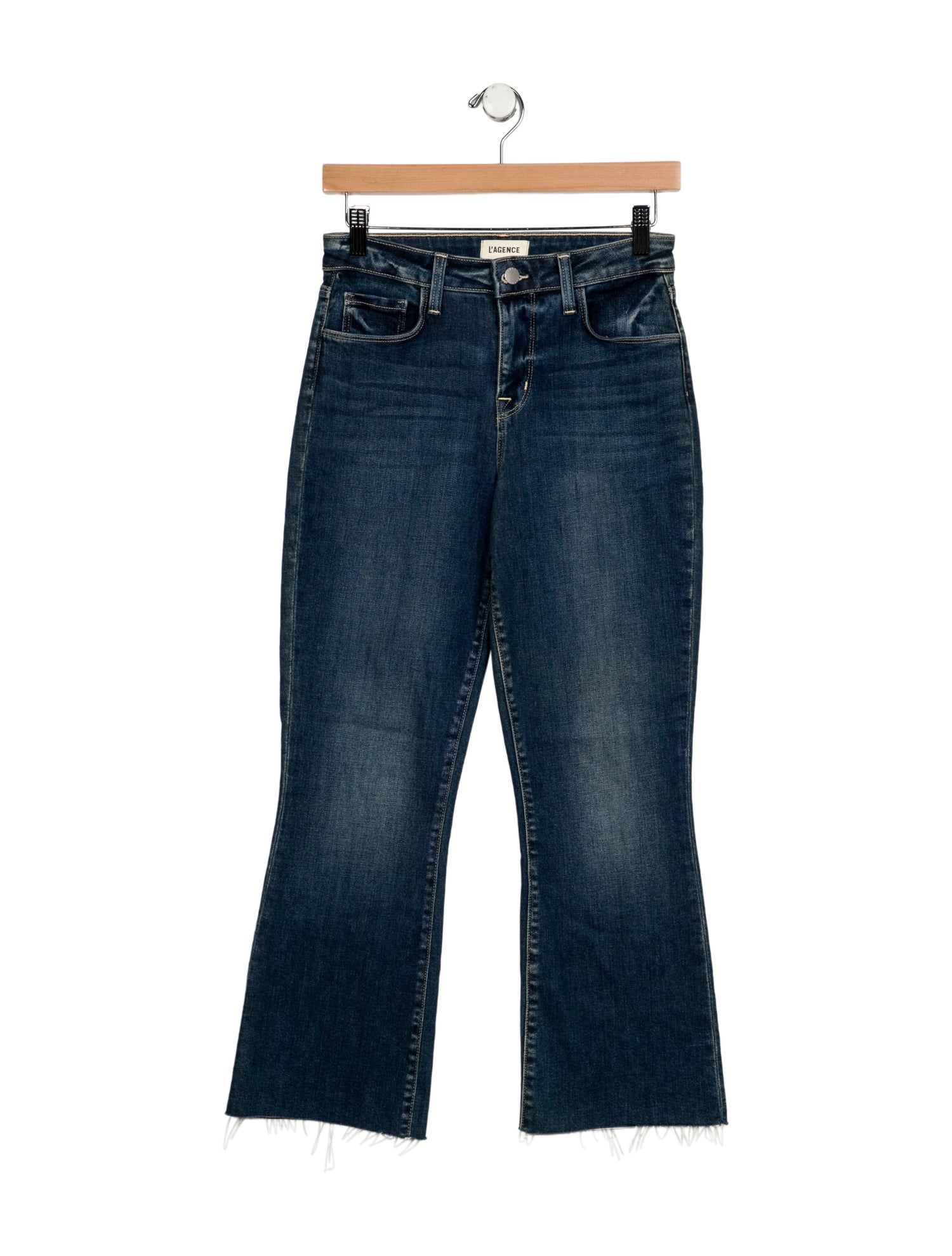 L'Agence Mid-Rise Straight Leg Jeans