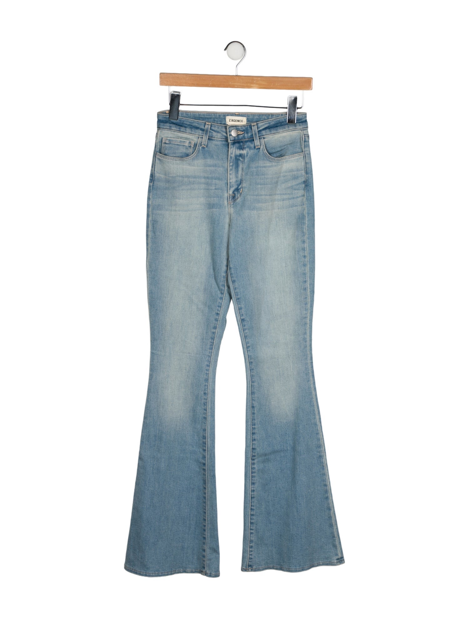 L'Agence Mid-Rise Straight Leg Jeans