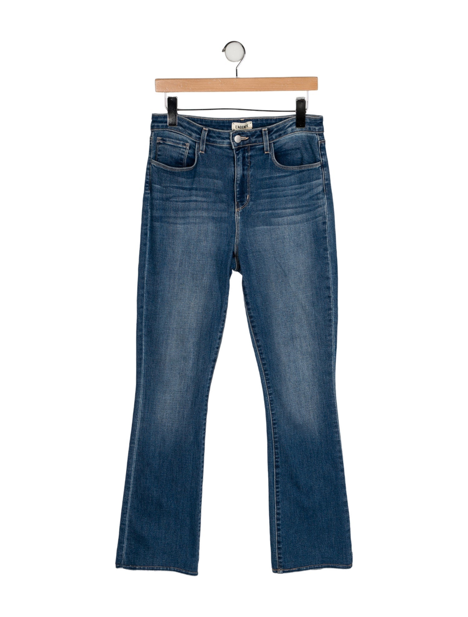 L'Agence High-Rise Straight Leg Jeans