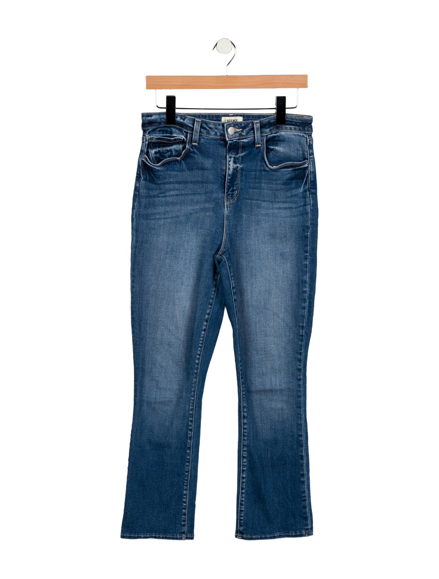 L'Agence High-Rise Straight Leg Jeans