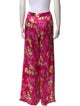 L'Agence Floral Print Wide Leg Pants