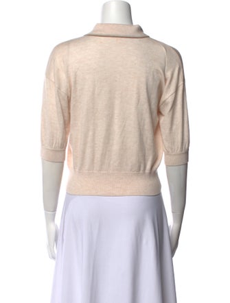 L'Agence Three-Quarter Sleeve Polo