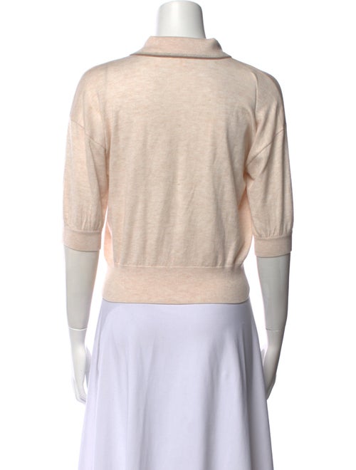 L'Agence Three-Quarter Sleeve Polo