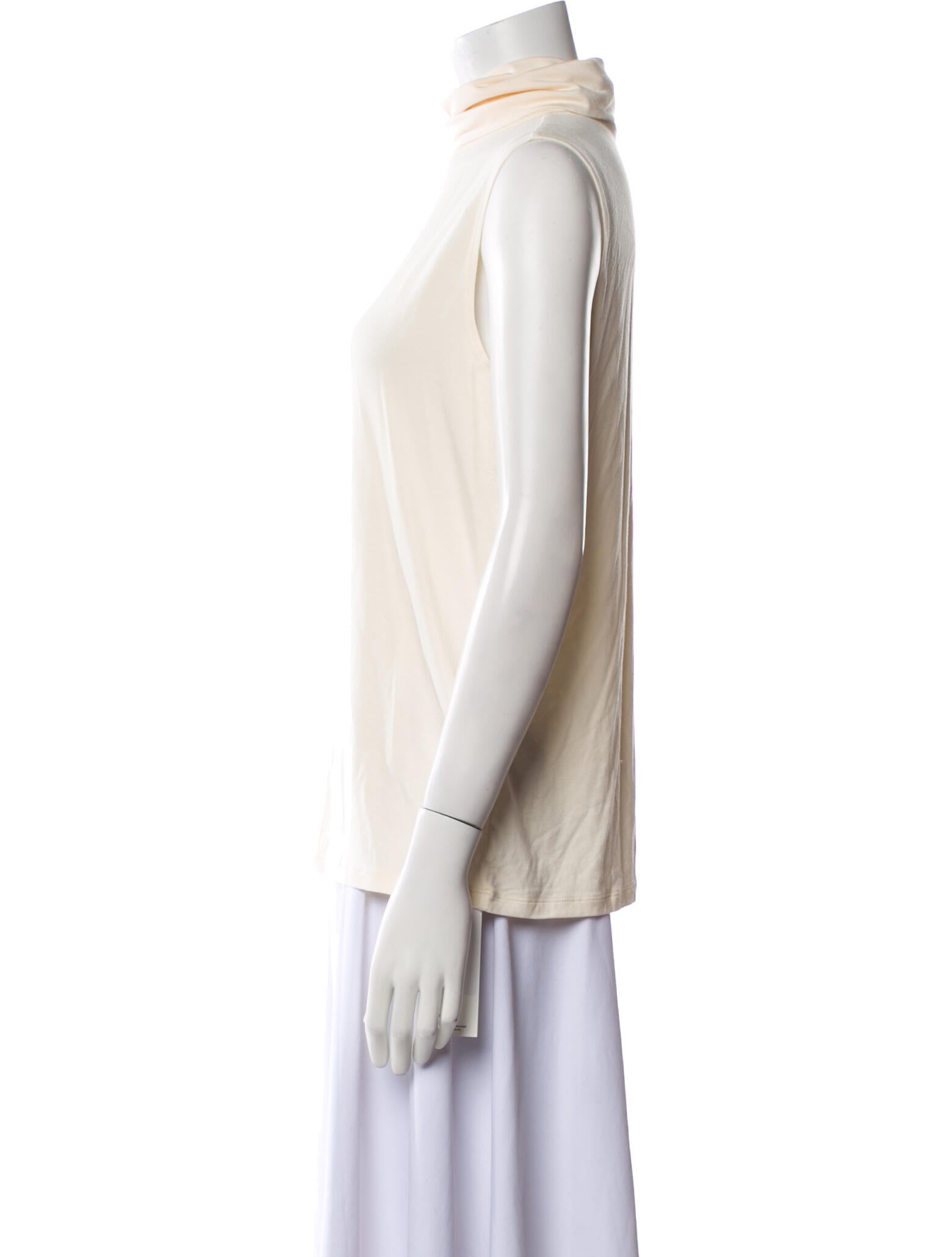 L'Agence Turtleneck Sleeveless Top