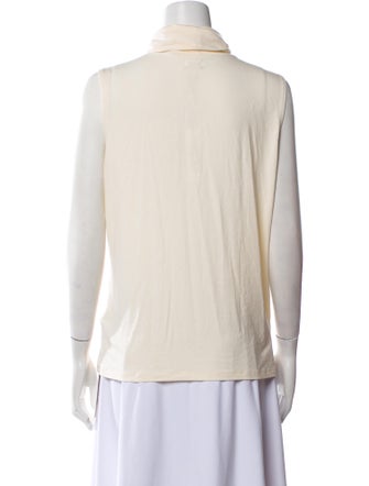 L'Agence Turtleneck Sleeveless Top