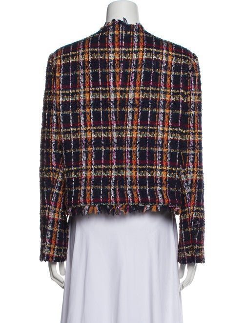 L'Agence Tweed Pattern Evening Jacket