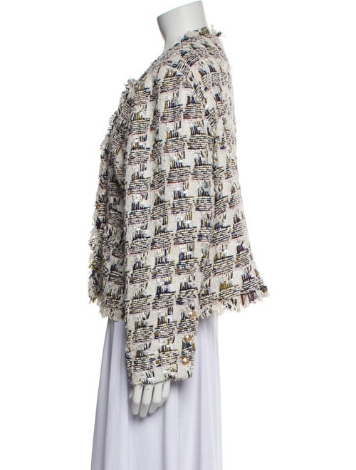 L'Agence Tweed Pattern Evening Jacket