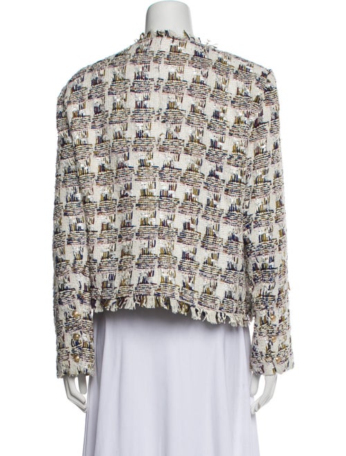 L'Agence Tweed Pattern Evening Jacket