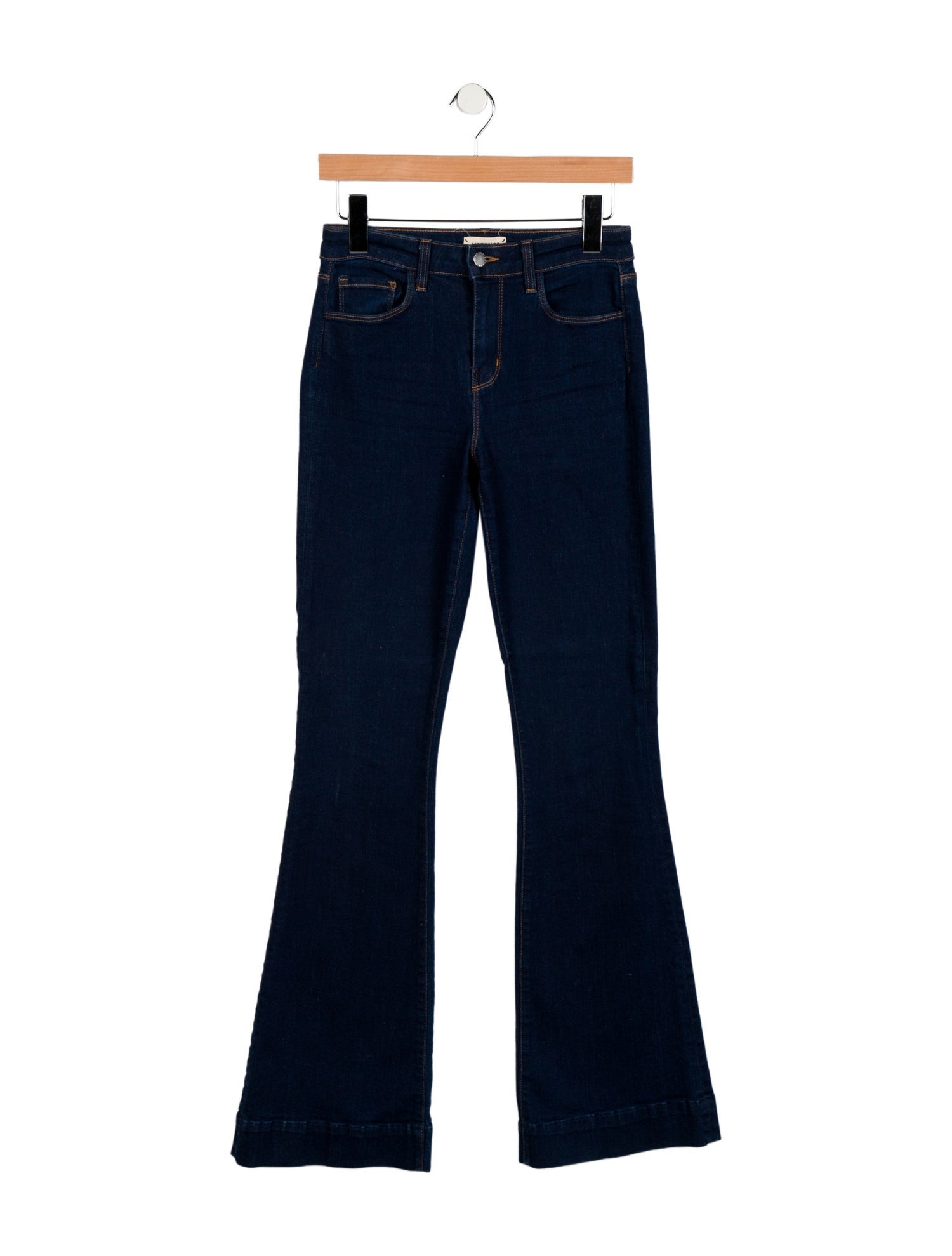 L'Agence Mid-Rise Wide Leg Jeans