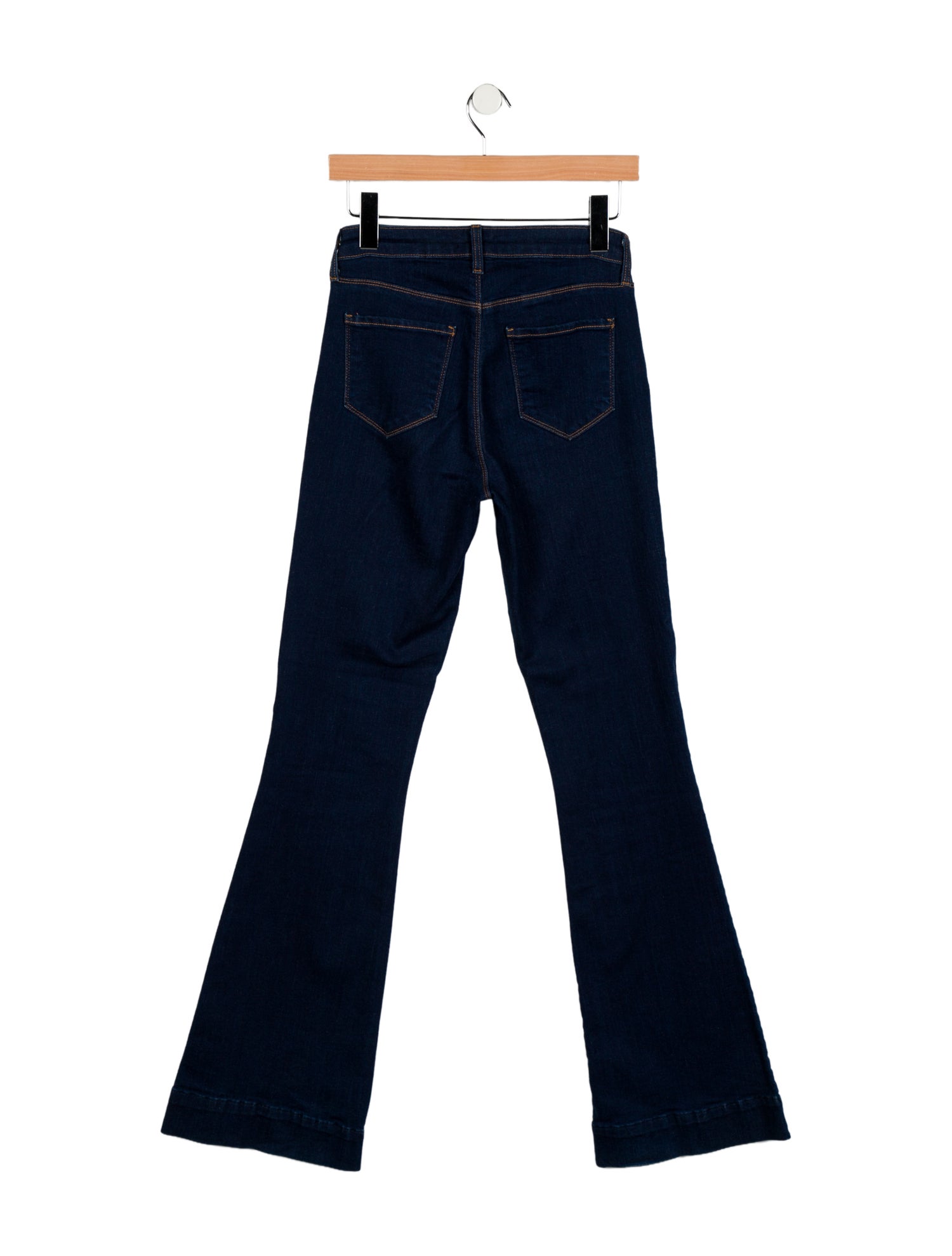 L'Agence Mid-Rise Wide Leg Jeans