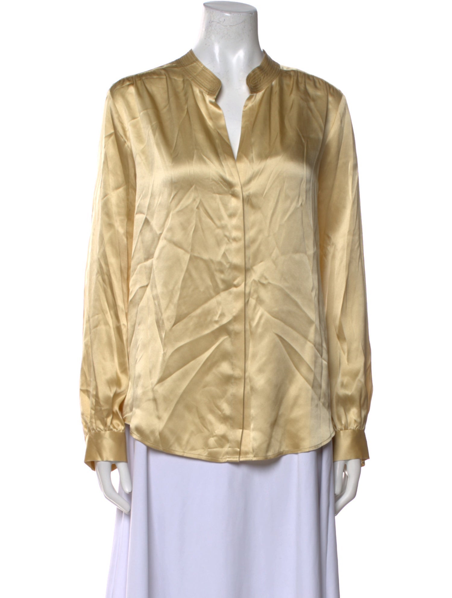 L'Agence Silk V-Neck Blouse w/ Tags