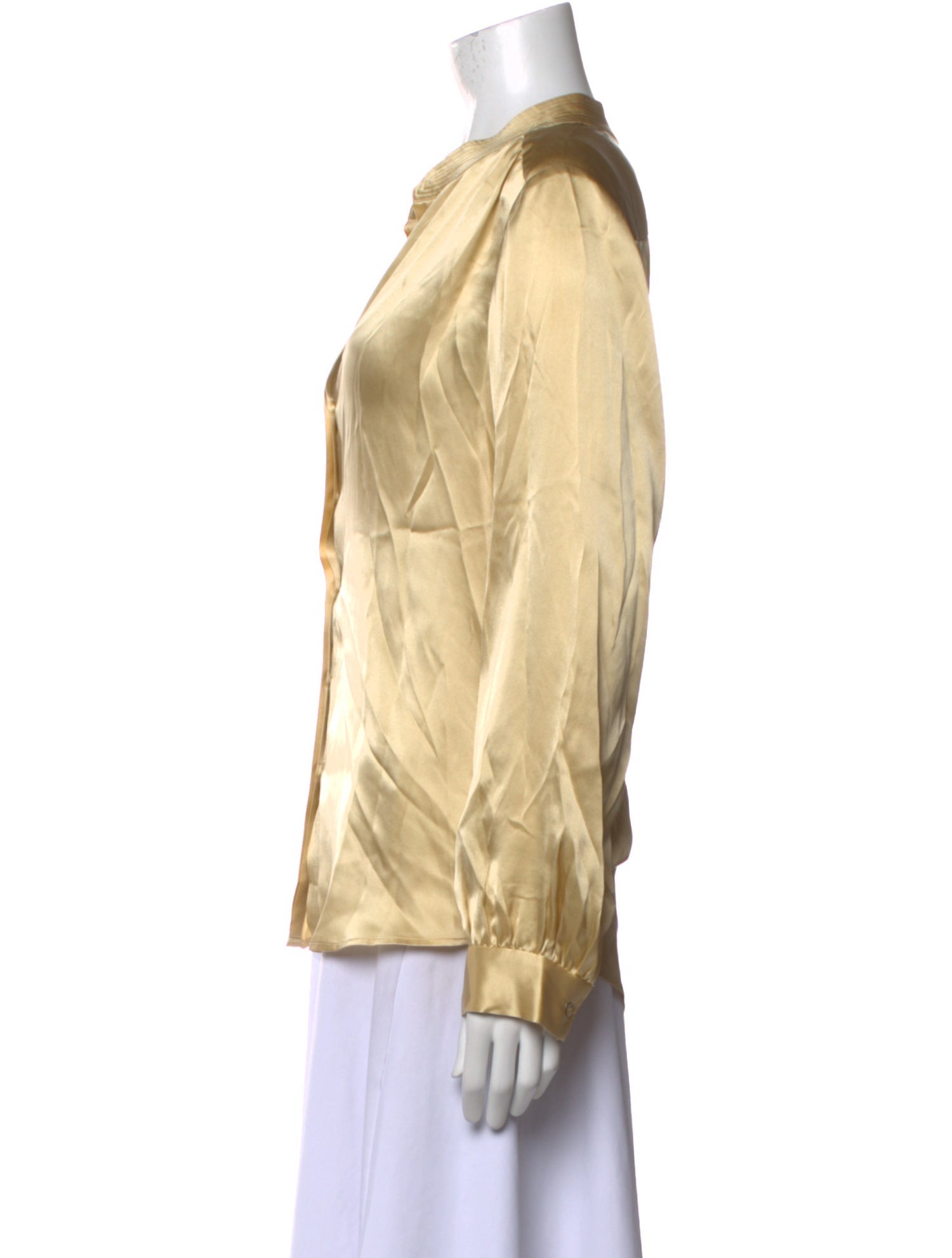 L'Agence Silk V-Neck Blouse w/ Tags