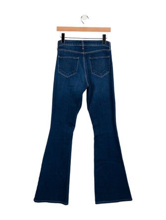 L'Agence Mid-Rise Wide Leg Jeans