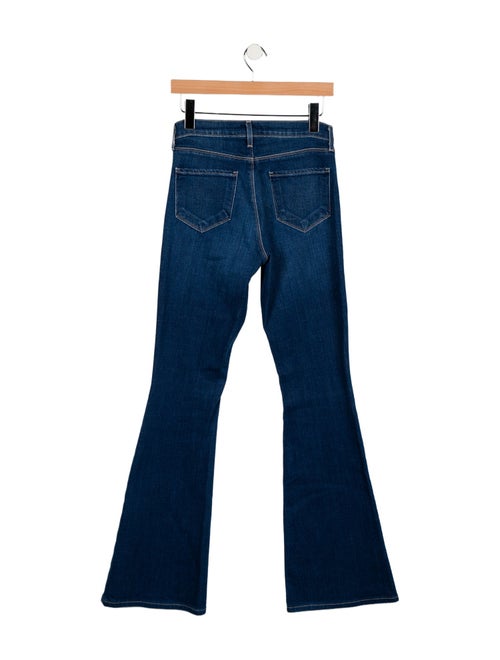 L'Agence Mid-Rise Wide Leg Jeans