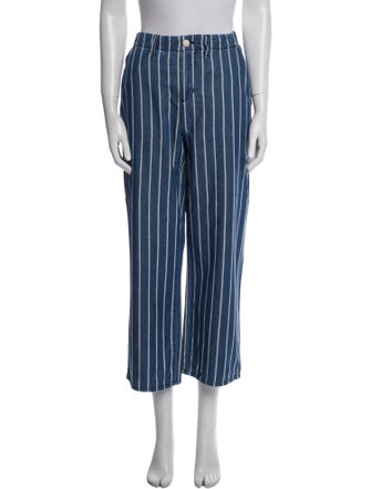 L'Agence Striped Wide Leg Pants