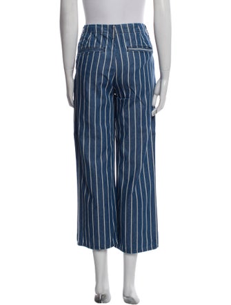 L'Agence Striped Wide Leg Pants