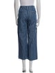 L'Agence Striped Wide Leg Pants