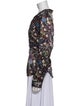 L'Agence Silk Floral Print Blouse