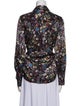 L'Agence Silk Floral Print Blouse
